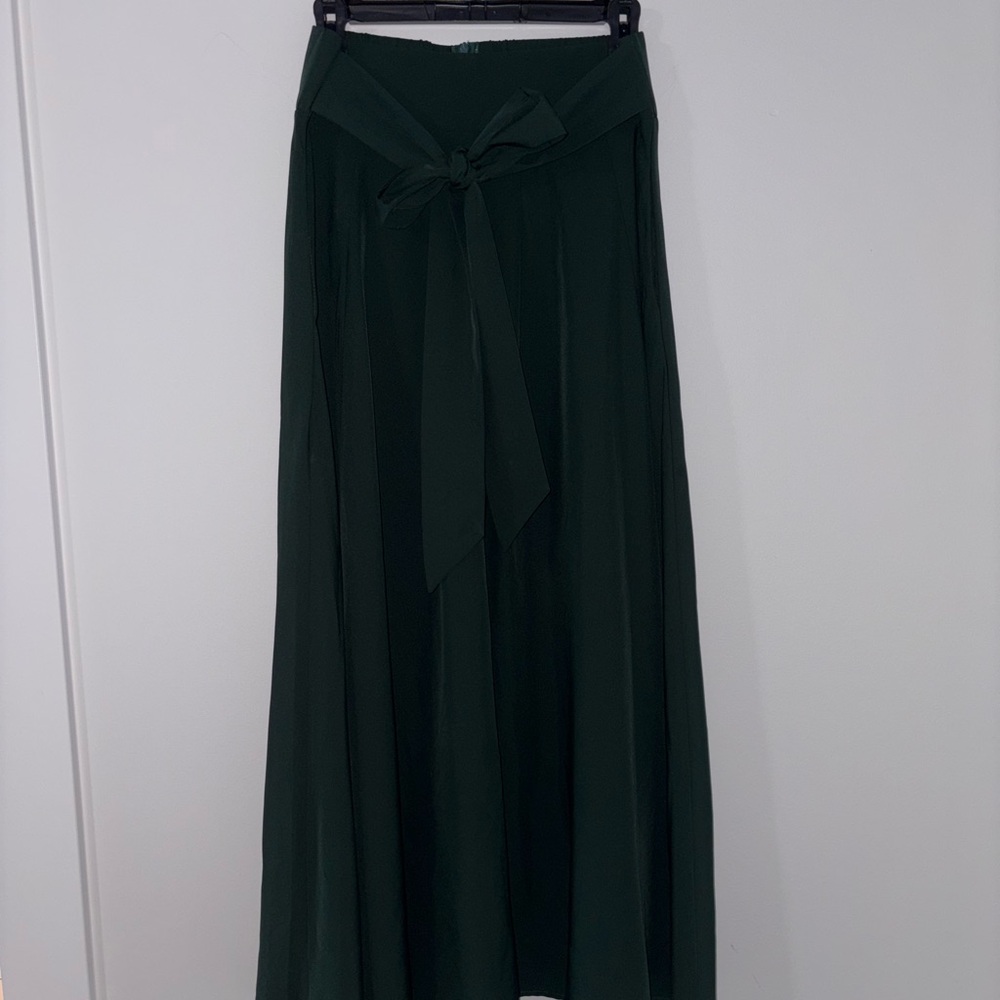Elegant Green Maxi Skirt